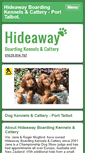 Mobile Screenshot of hideawaykennels-porttalbot.co.uk